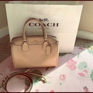 Coach Mini Satchel Bennett- cross grain leather